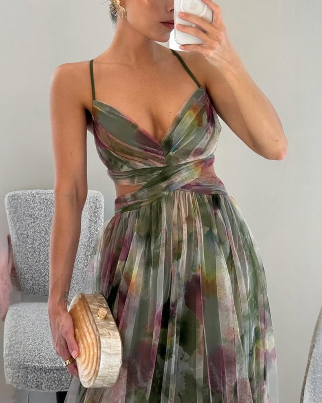 Abito Maxi Eleganza Floreale