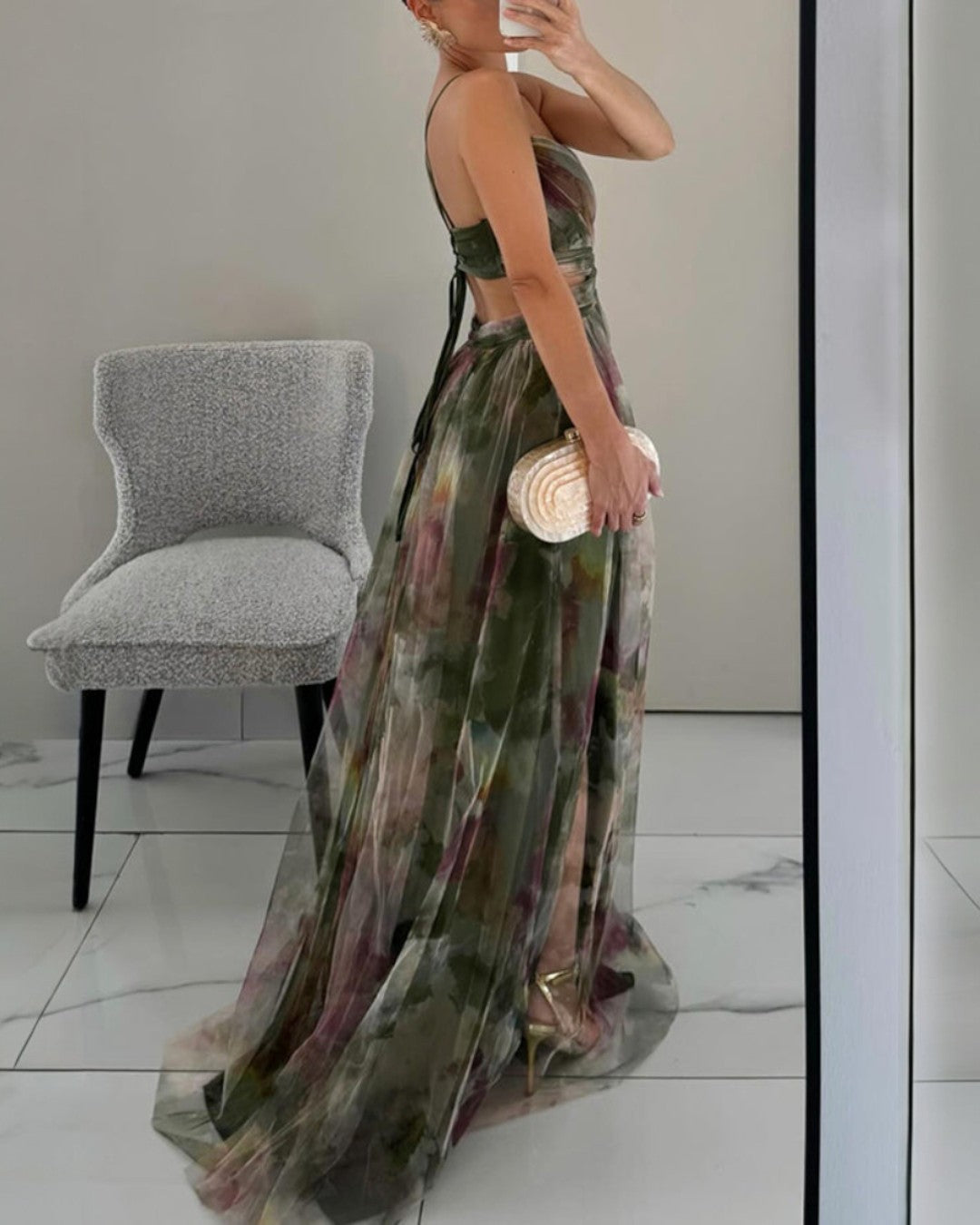 Abito Maxi Eleganza Floreale