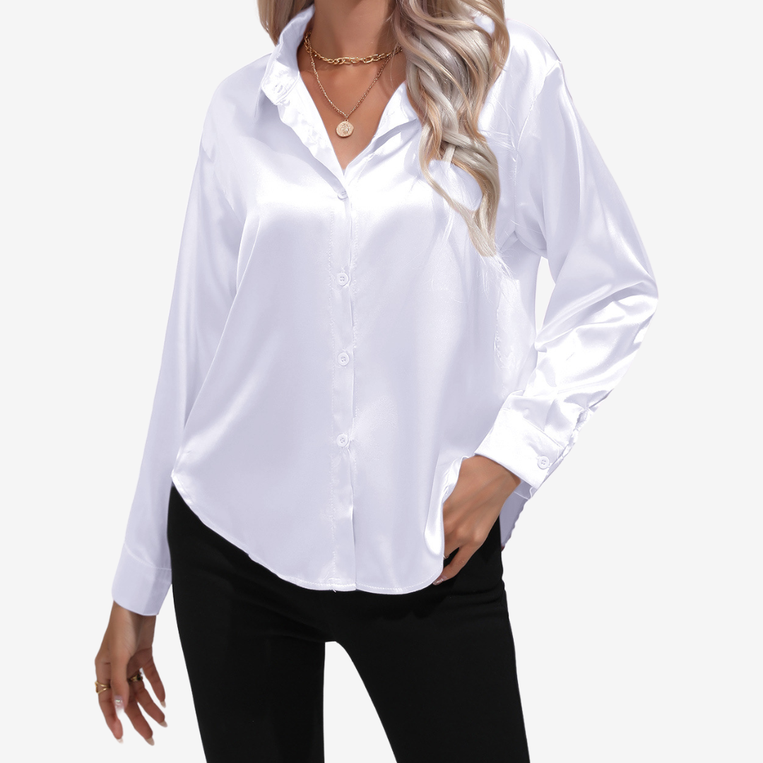 Alvira™ Elegante camicia di seta