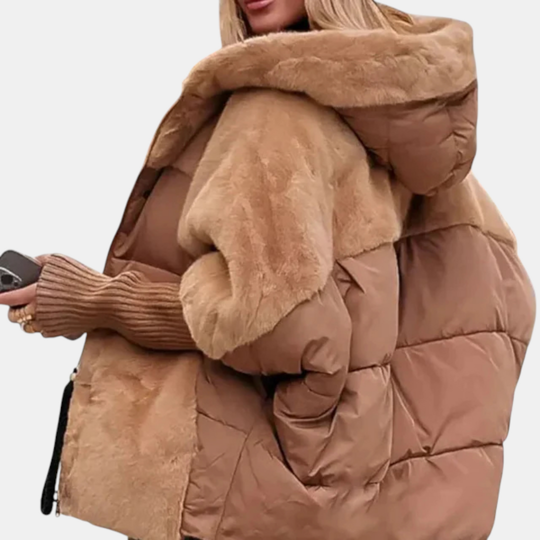 Asia™ | Giacca invernale avvolgente con eco pelliccia