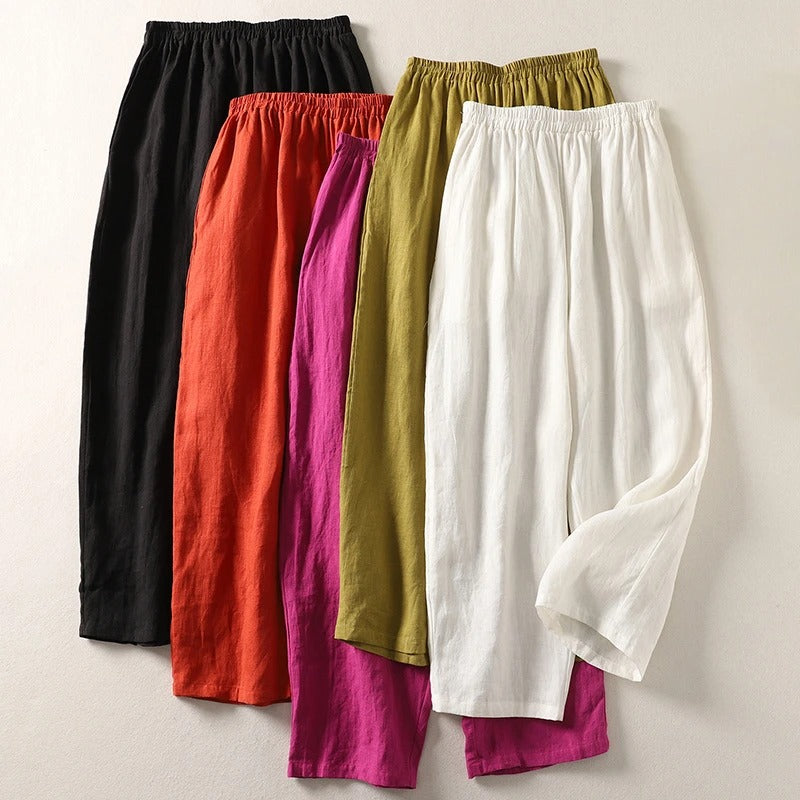 Giulia™ | Pantaloni Eleganti in Cotone e Lino