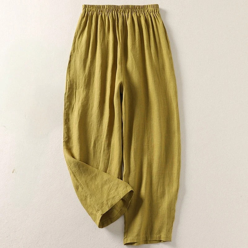 Giulia™ | Pantaloni Eleganti in Cotone e Lino