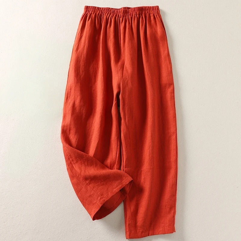 Giulia™ | Pantaloni Eleganti in Cotone e Lino