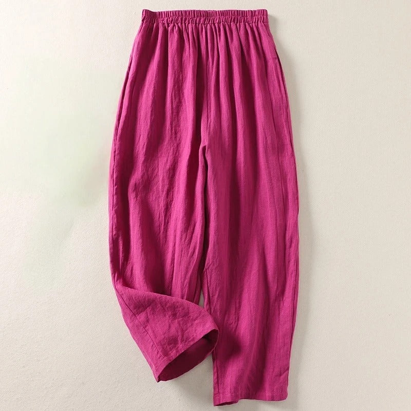 Giulia™ | Pantaloni Eleganti in Cotone e Lino