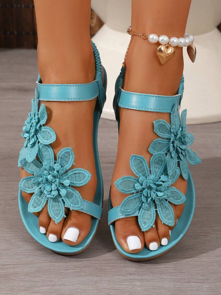 Flora™ | Sandali Floreali Eleganti