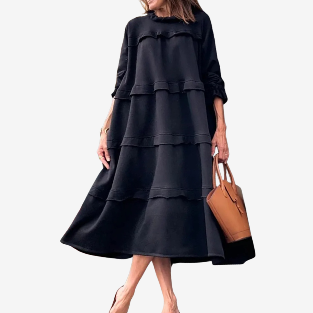 Lauren™ Abito midi con volant