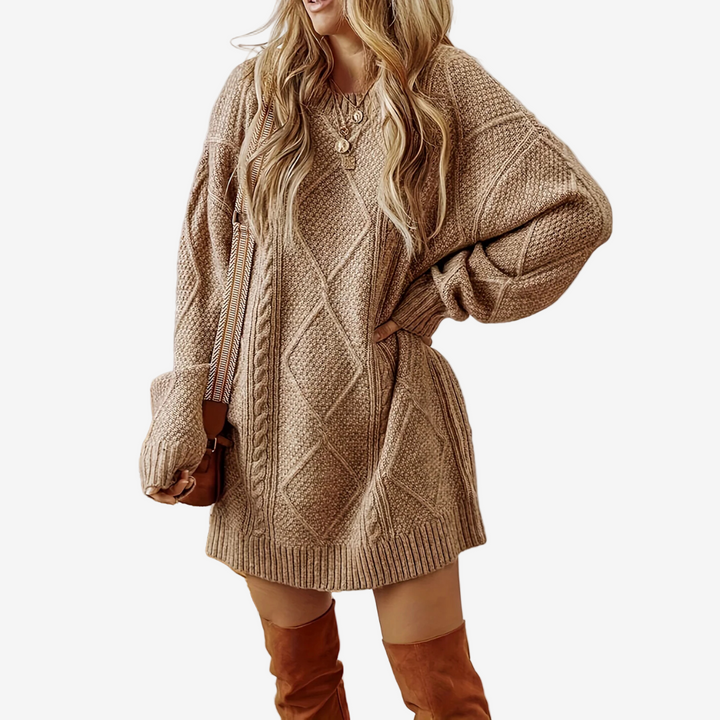 Astra™ Maglione ha lavorato a maglia a trecce