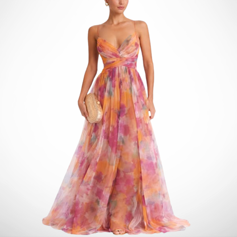 Abito Maxi Eleganza Floreale