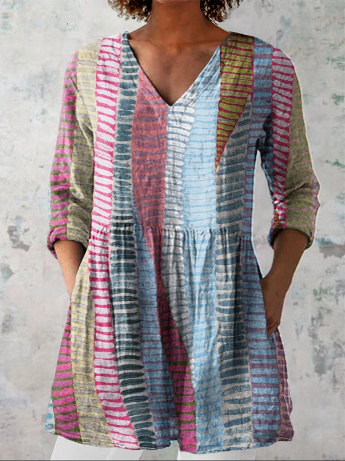 Anaïs™ | Blusa Lunga con Scollo a V