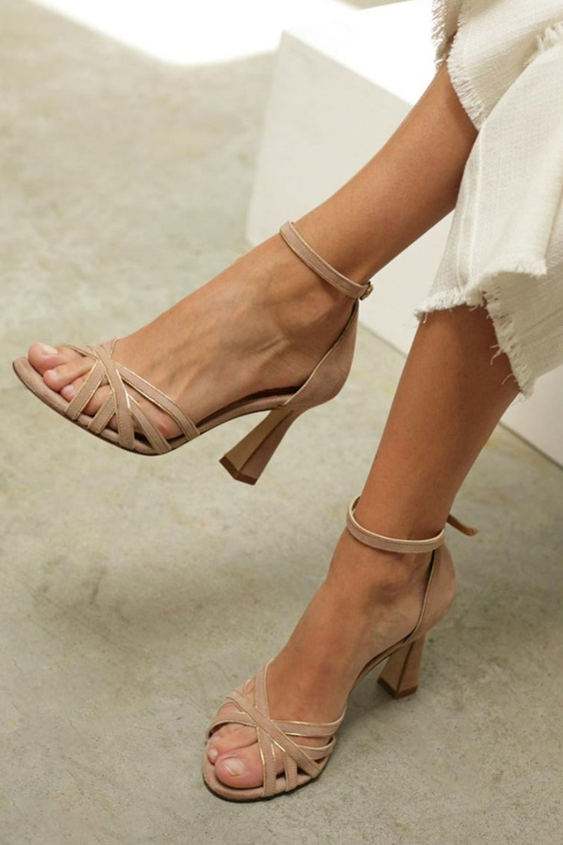 Victoria™ | Tacchi Slim a Punta Rotonda Patchwork