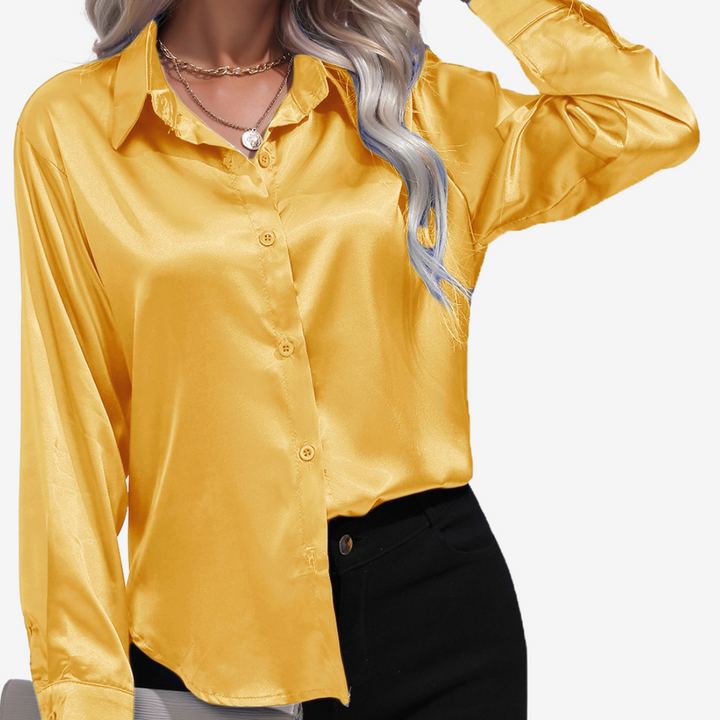 Alvira™ Elegante camicia di seta