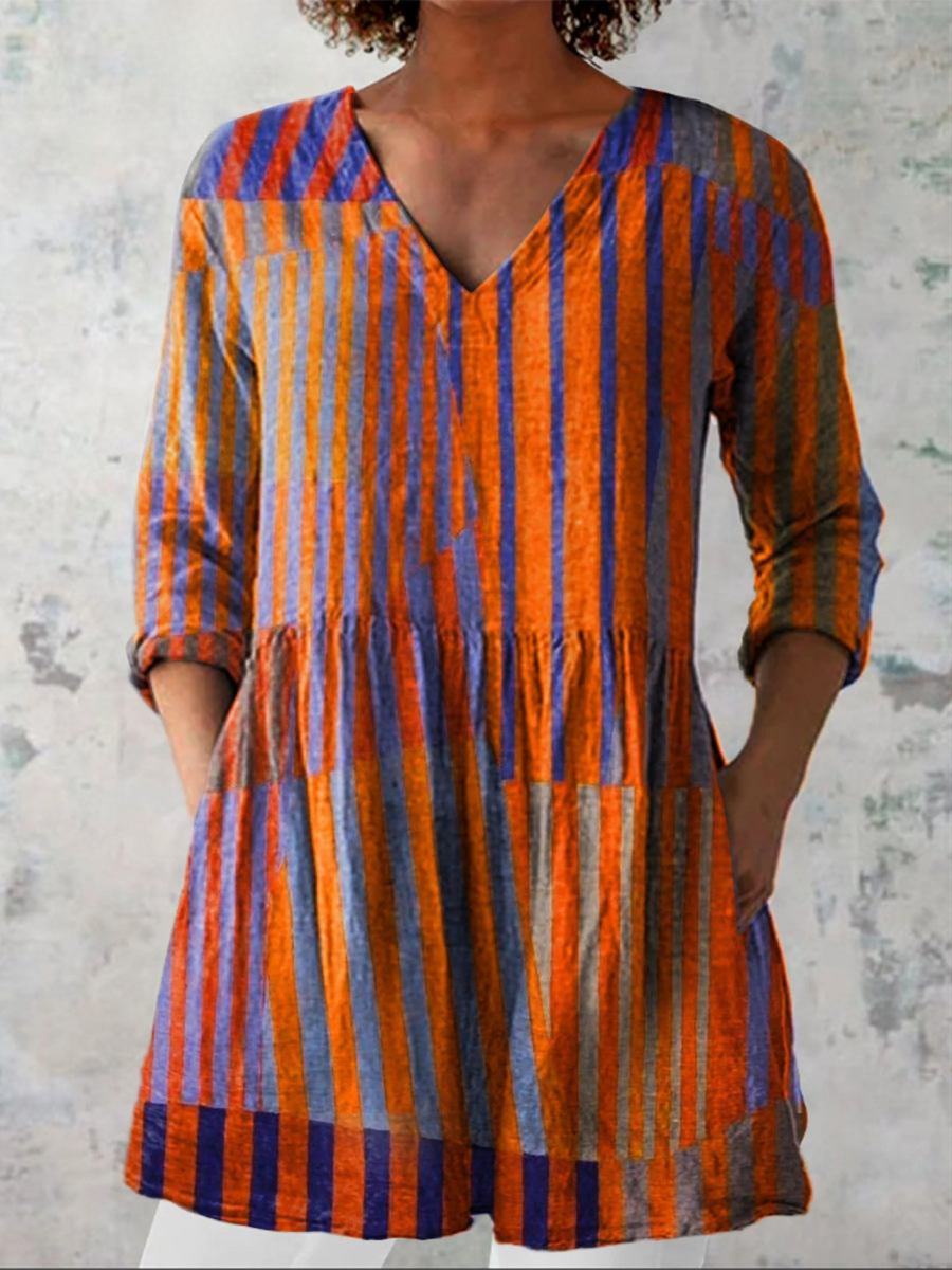 Nadia™ | Blusa Lunga con Scollo a V