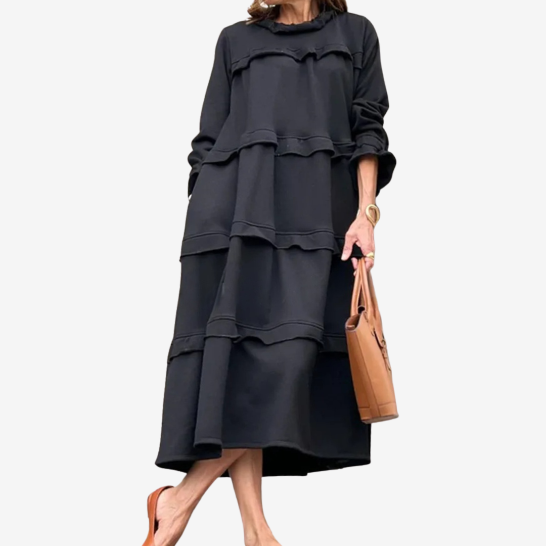 Lauren™ Abito midi con volant