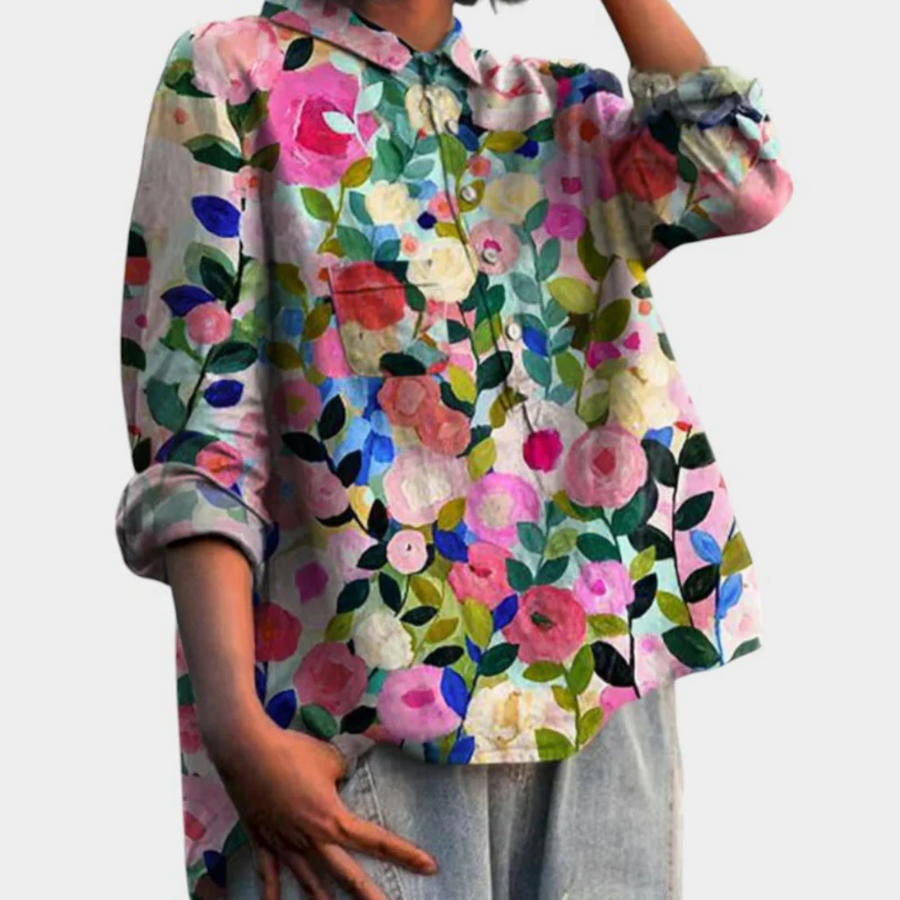 Ysola™ Camicia floreale bohémien