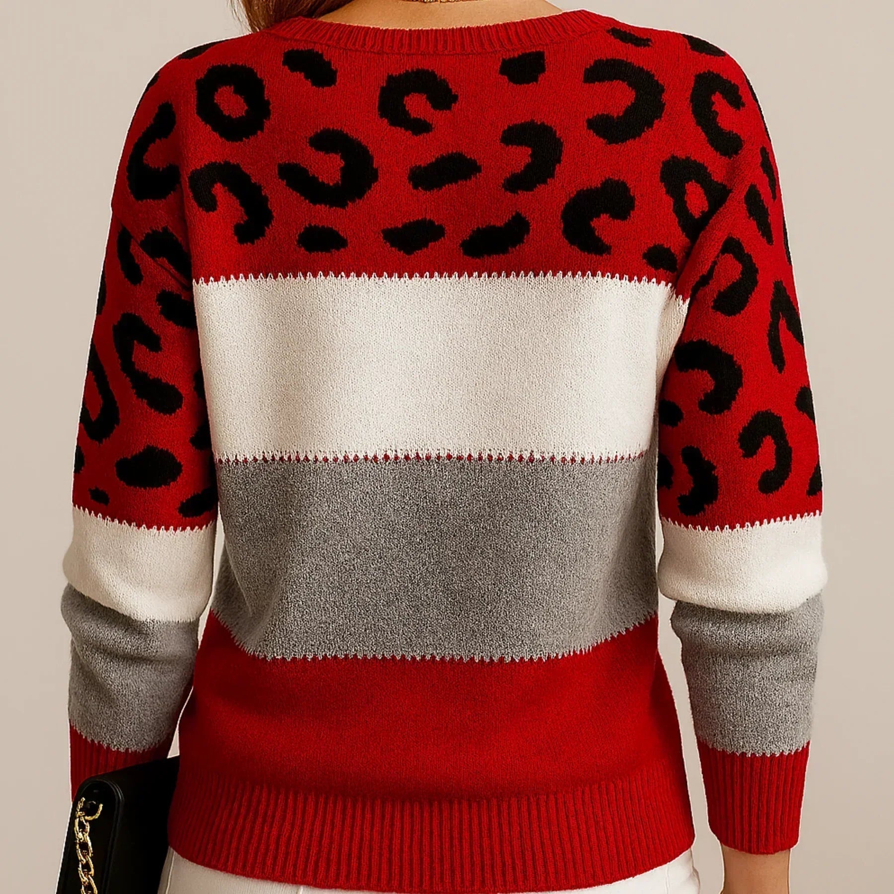 Julieta™ Eleganza | Maglia morbida con fantasia leopardata