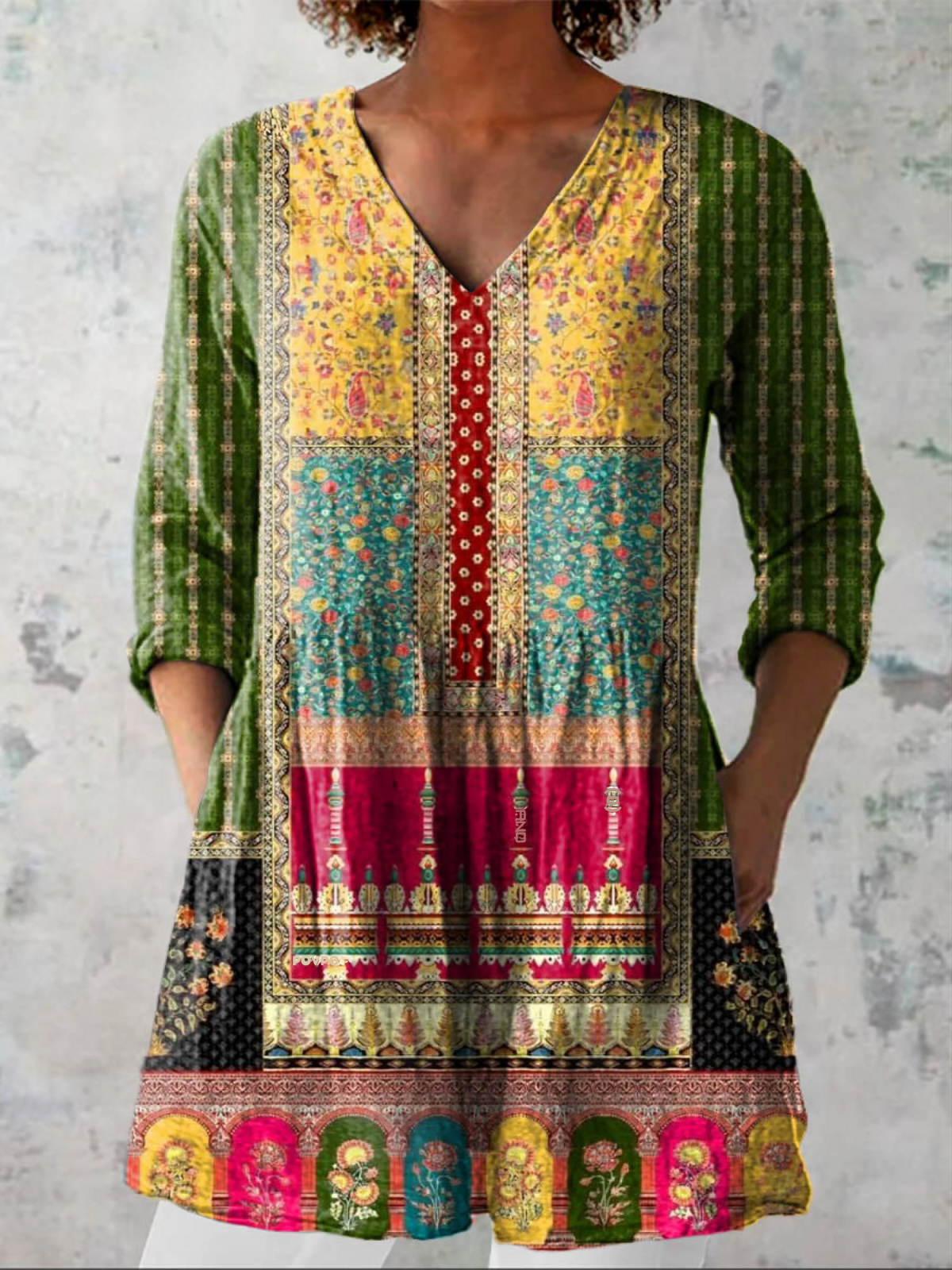 Emilie™ | Blusa Lunga con Scollo a V