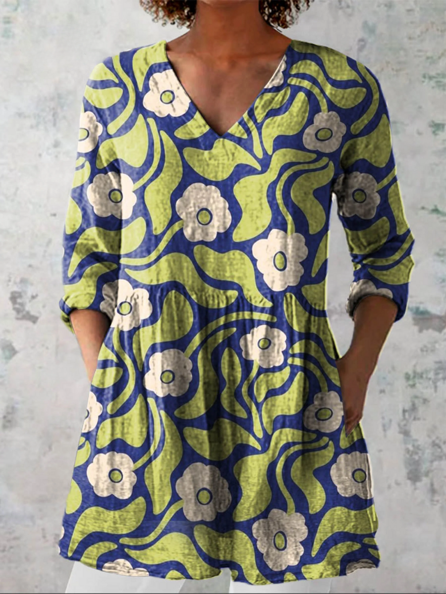 Elodie™ | Blusa Lunga con Scollo a V