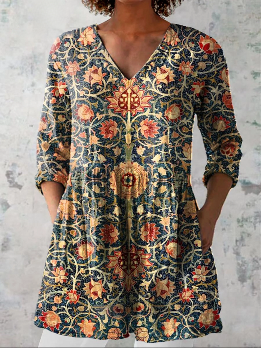 Celine™ | Blusa Lunga con Scollo a V
