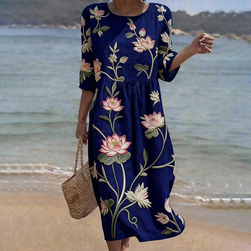 Lavinia™ | Abito Lungo Floreale