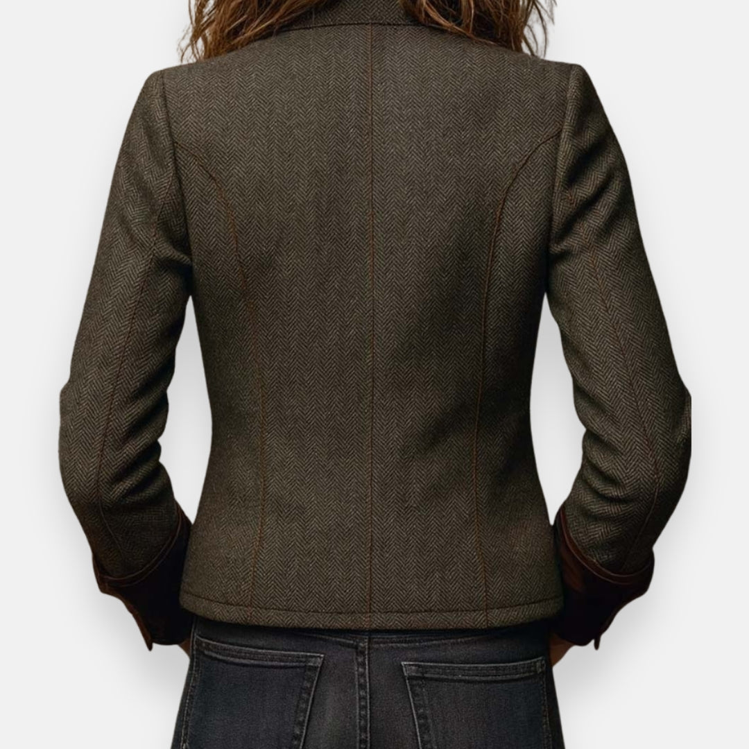 Caterina™ | Giacca elegante con dettagli in velluto