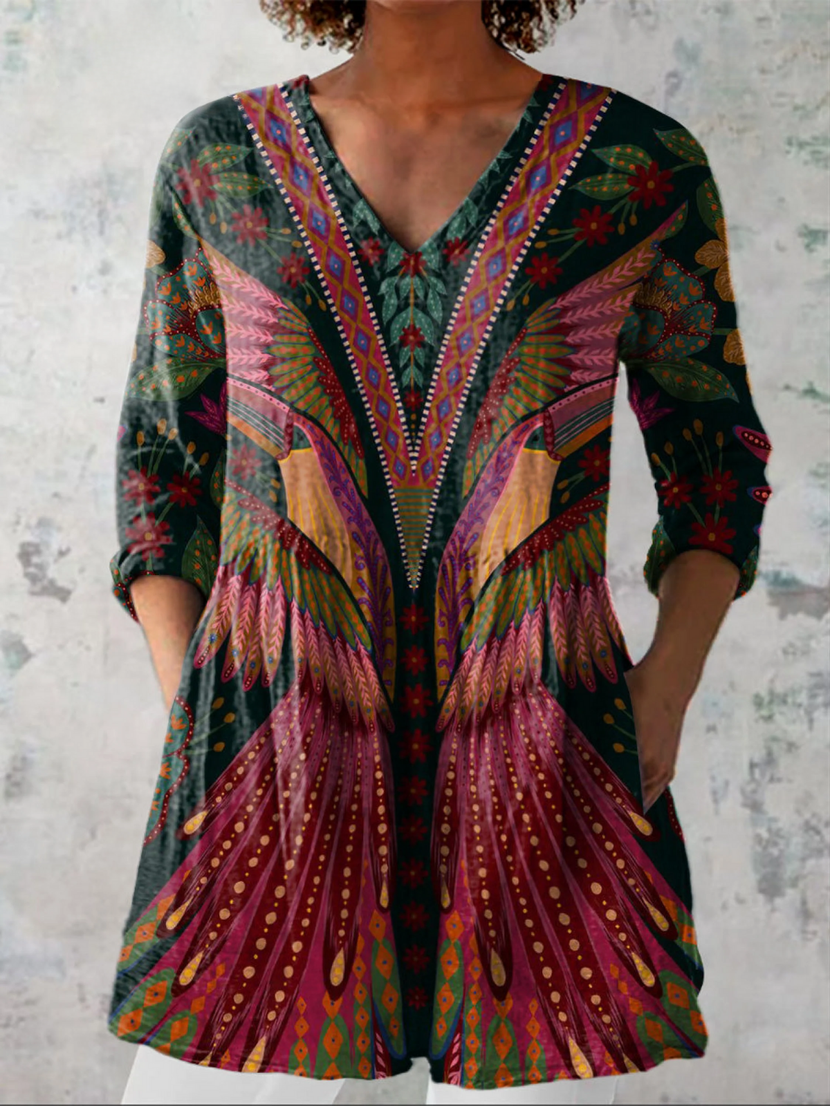 Manon™ | Blusa Fantasia con Scollo a V