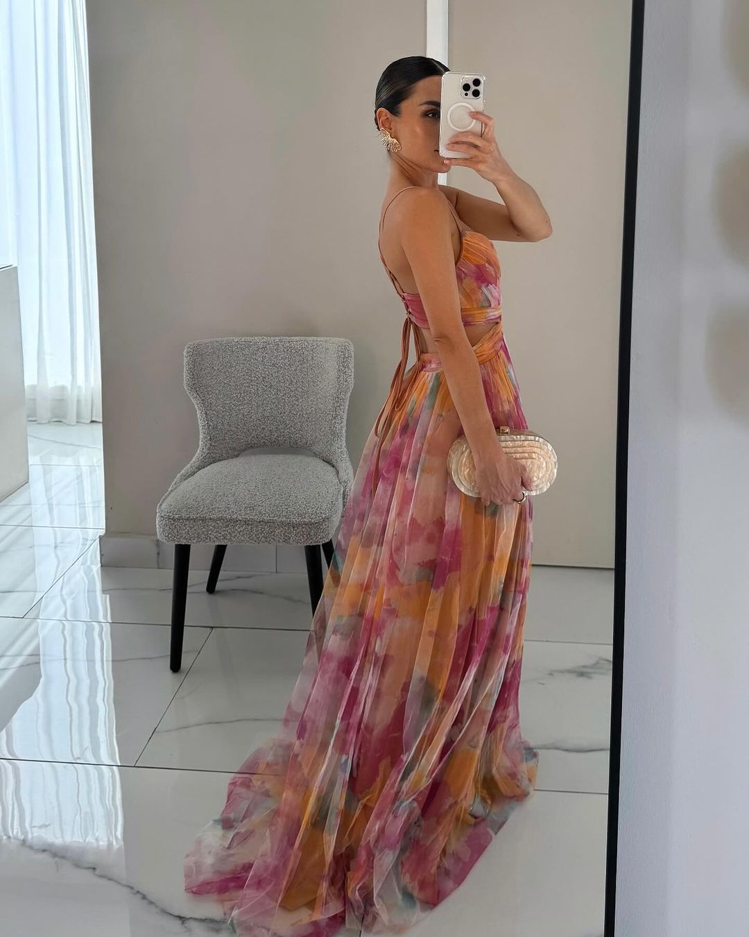Abito Maxi Eleganza Floreale