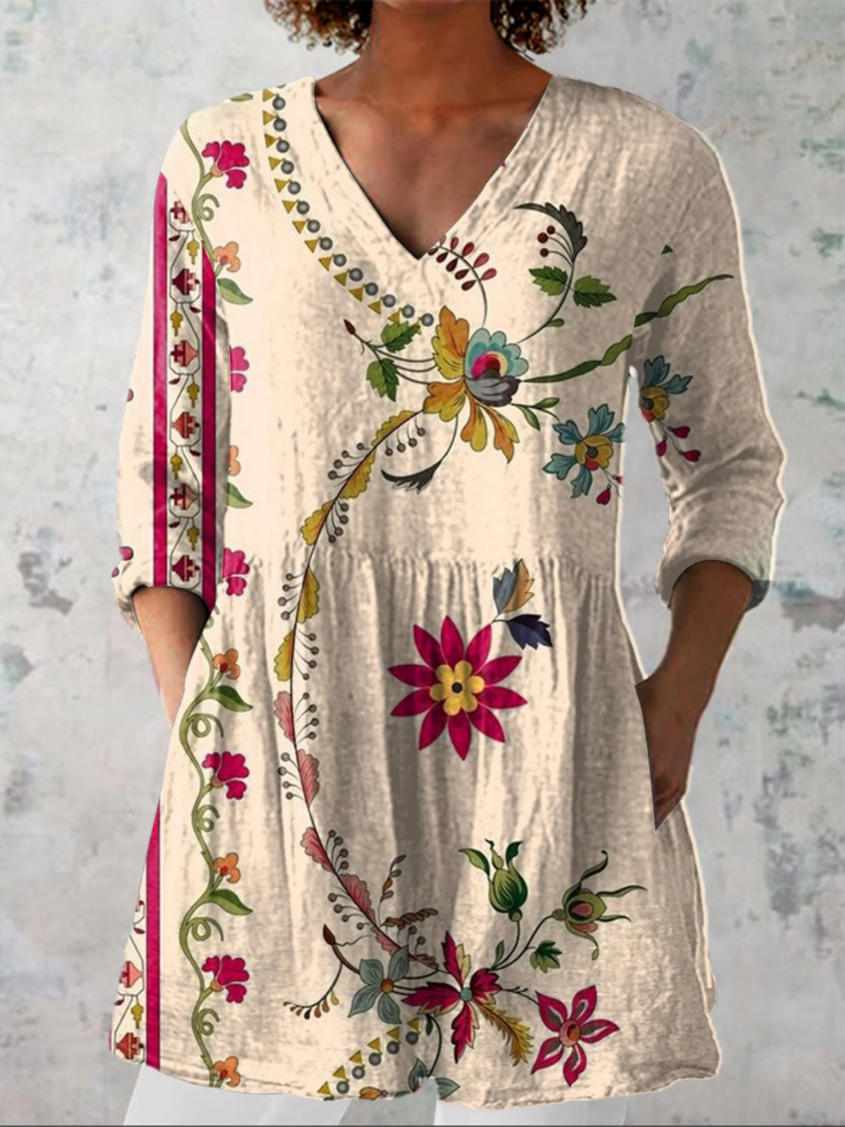 Clara™ | Blusa Lunga con Scollo a V