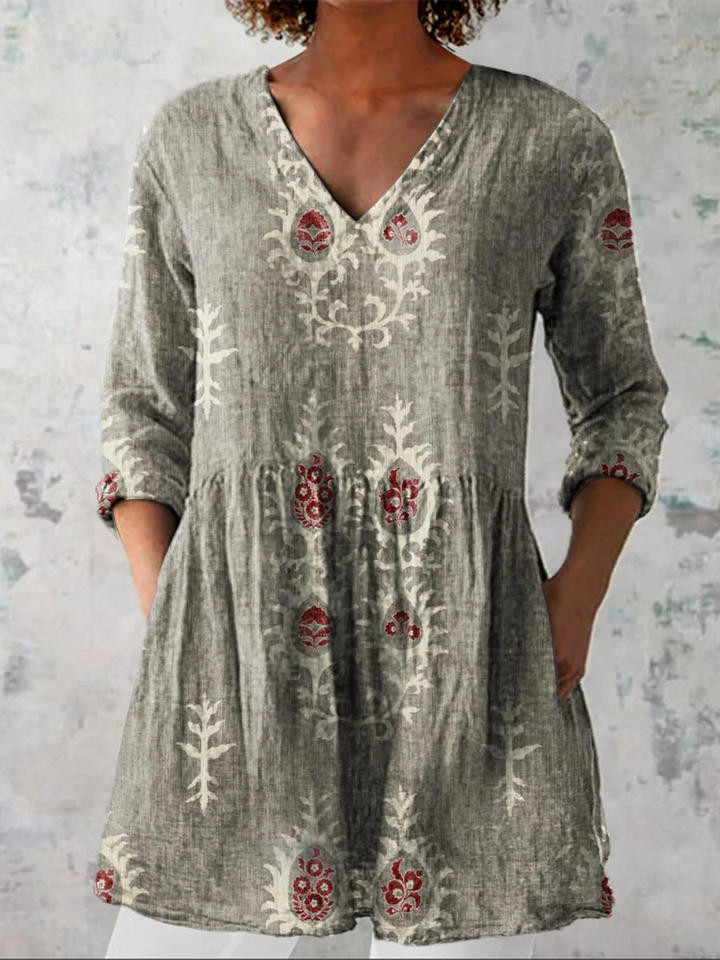 Elise™ | Blusa Lunga con Scollo a V