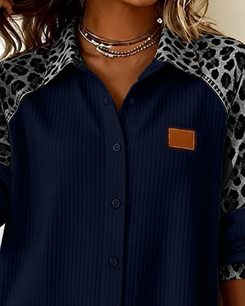 Alessia Maculata Chic™ | Camicia a fantasia leopardata con dettagli raffinati