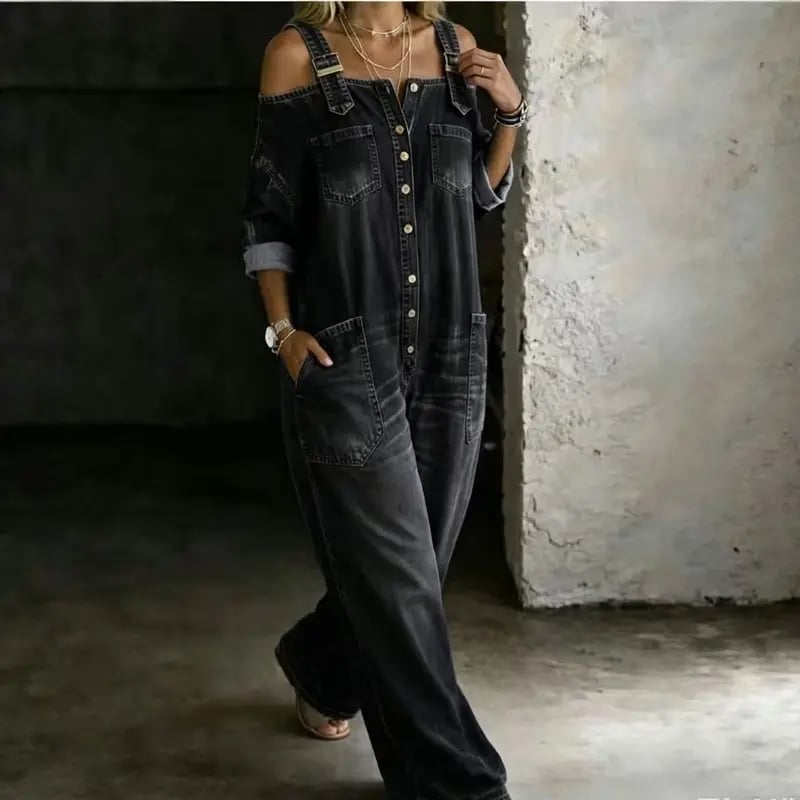 Ginevra™ | Tuta in Denim Raffinata