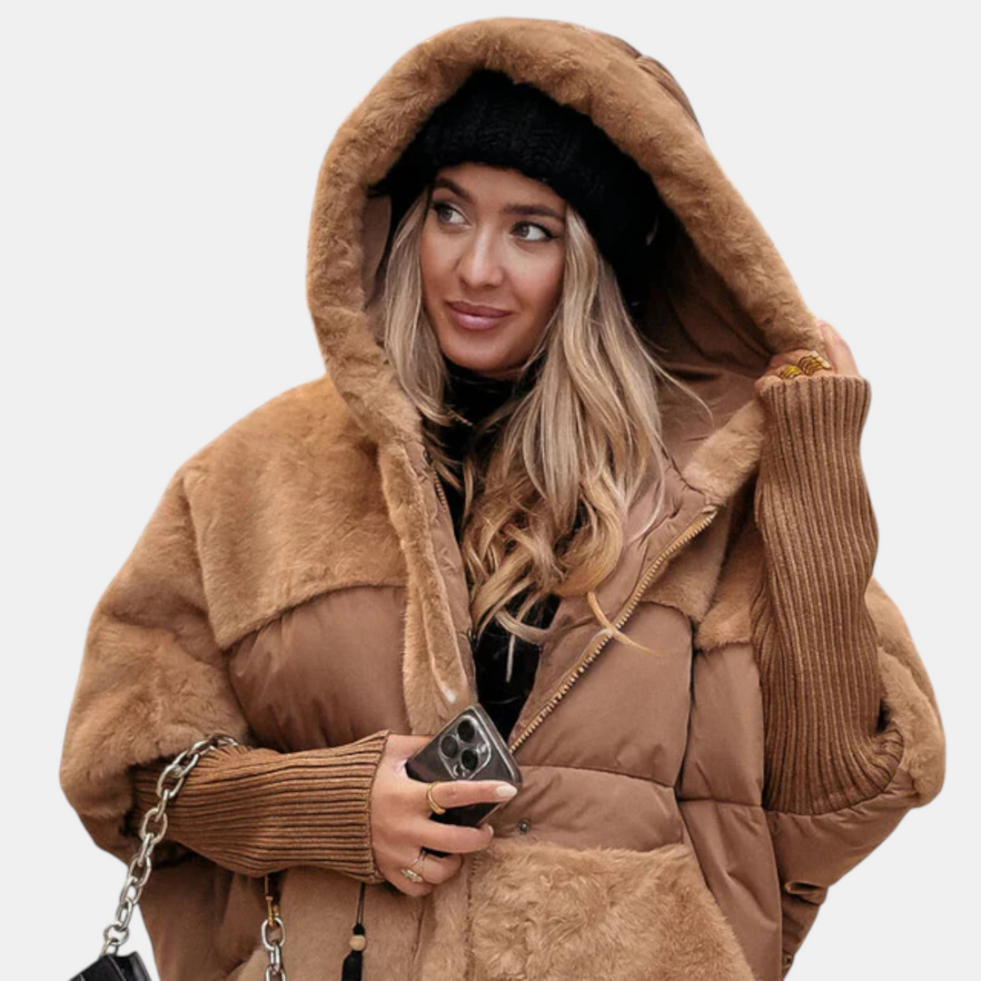 Asia™ | Giacca invernale avvolgente con eco pelliccia