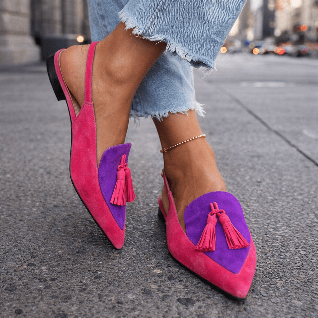 Eliza | Sandali con cinturini e nappine