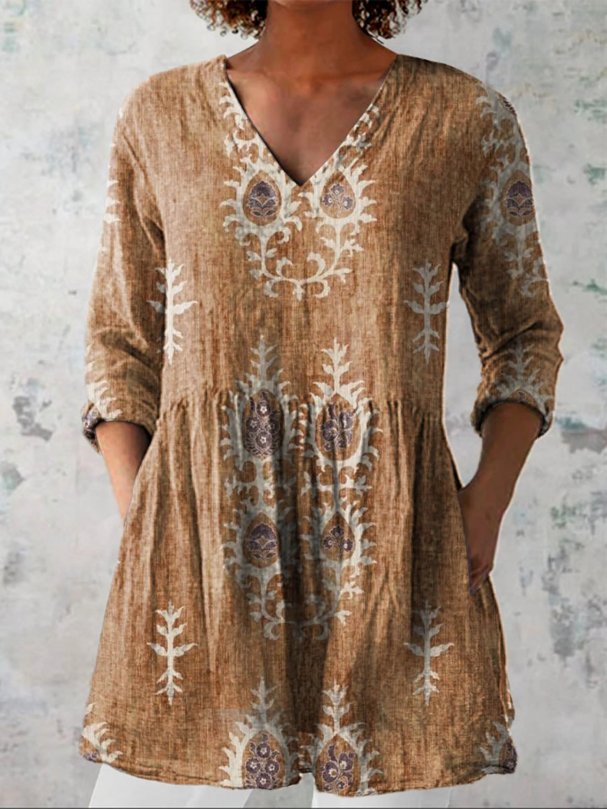 Elise™ | Blusa Lunga con Scollo a V