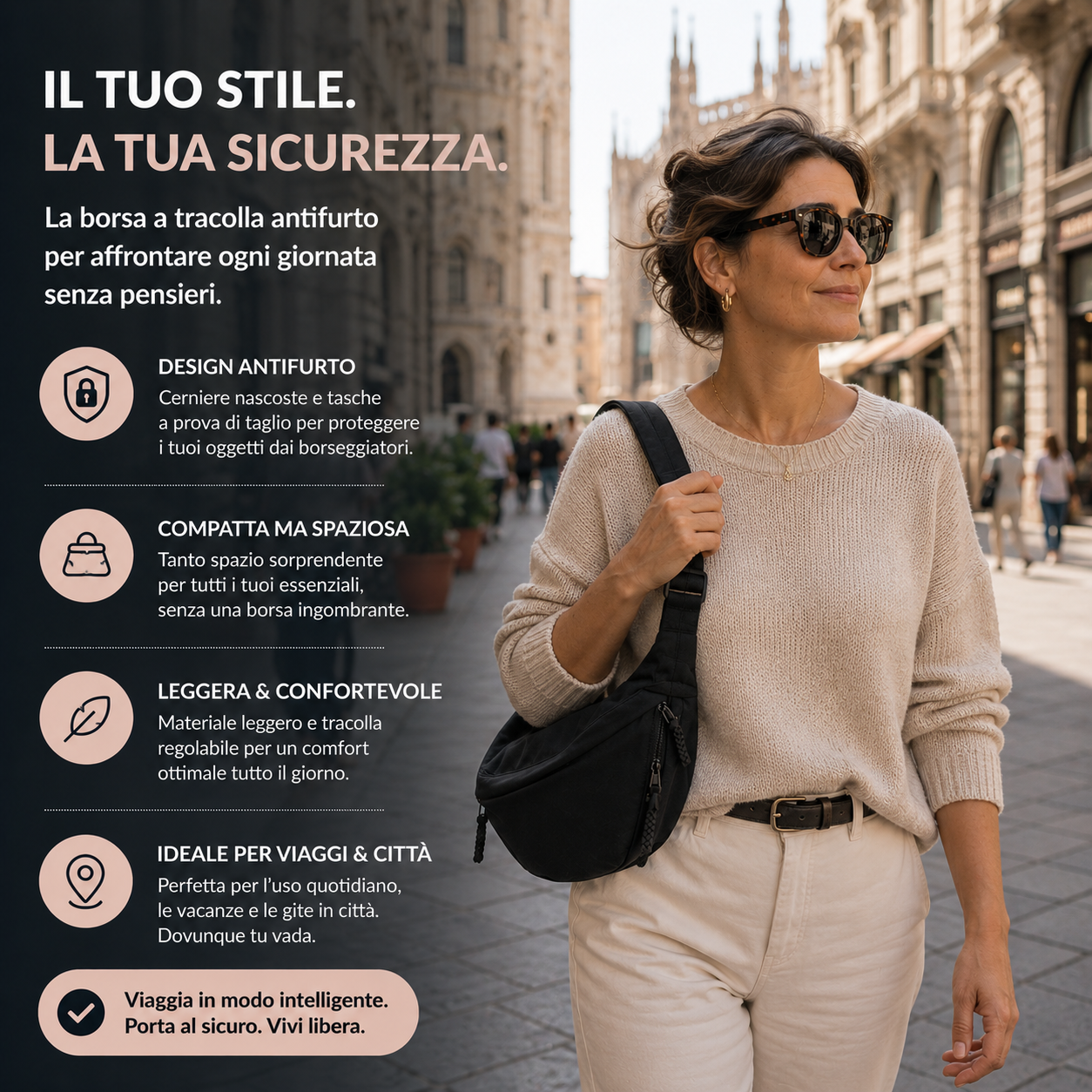 Luna™ | Borsa a Spalla Elegante