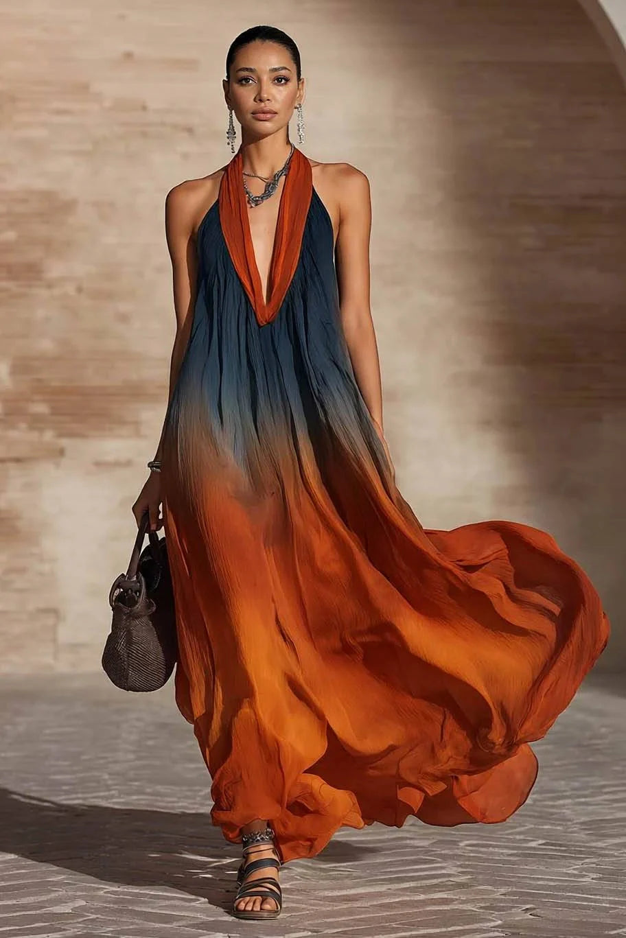 Paula™ | Abito Lungo Elegante Sfumato