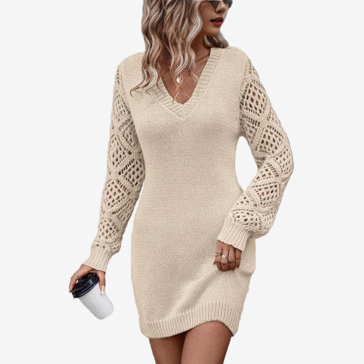 Silvy™ Abito con maniche in pizzo