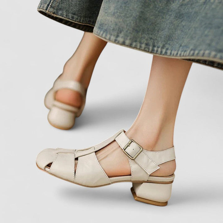AMELIA™|SCARPE ORTOPEDICHE MARY JANE IN VERA PELLE