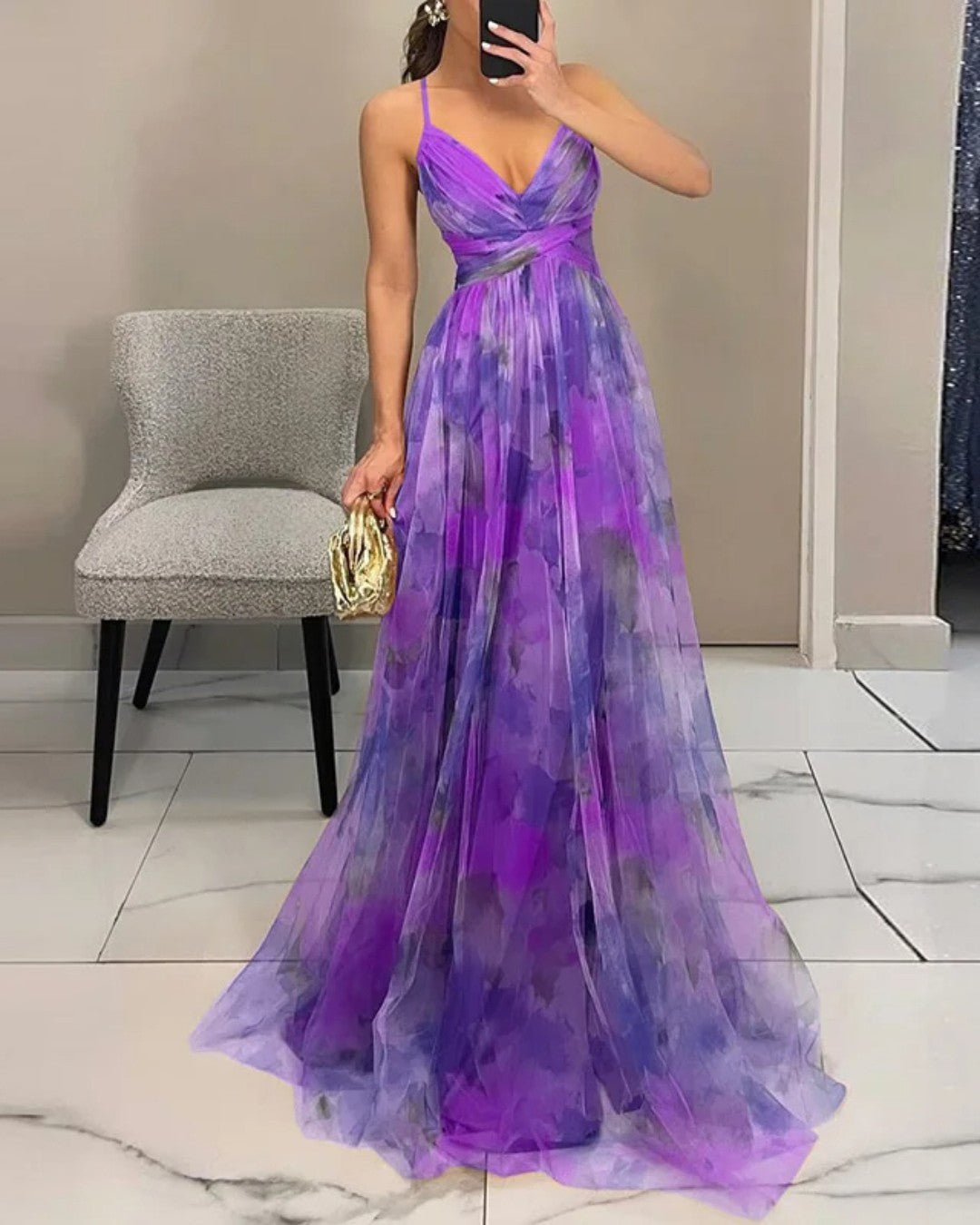Abito Maxi Eleganza Floreale