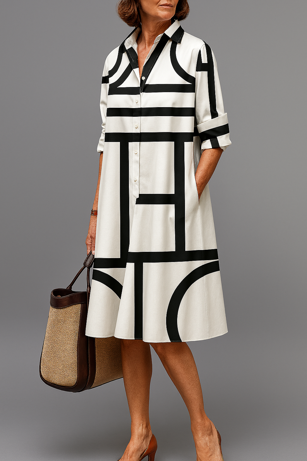 Ellie | Abito midi curato ed elegante