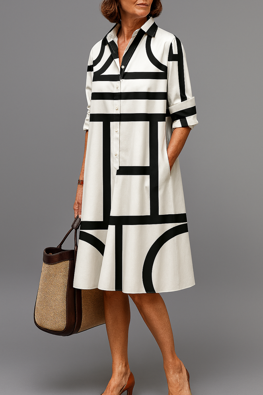 Ellie | Abito midi curato ed elegante