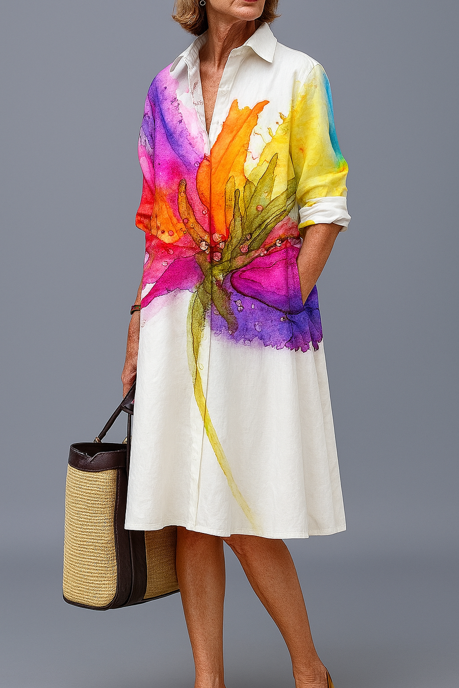 Lydia | Abito midi curato ed elegante