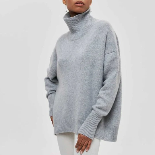 LunaSofía™ | Maglione soffice con collo alto avvolgente