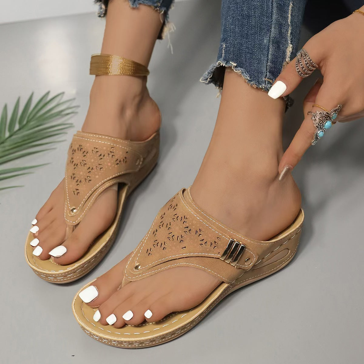 Giovanna™ | Sandali con Zeppa Comodi e Stabili