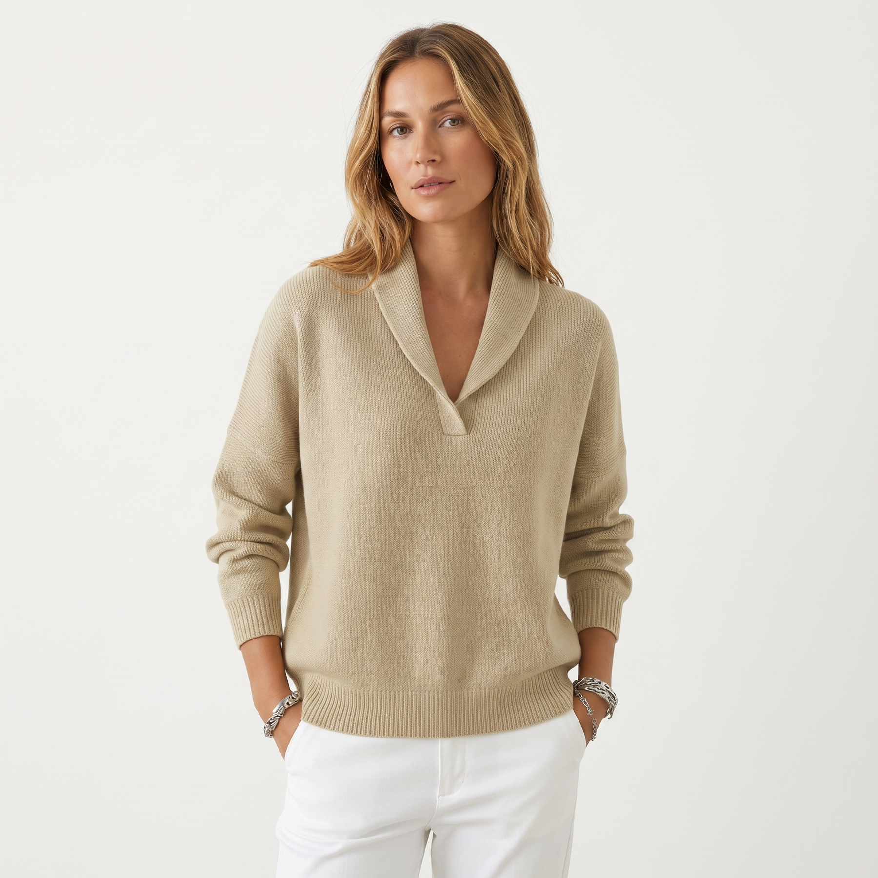 Elena™ | Maglia Elegante con Scollo a V