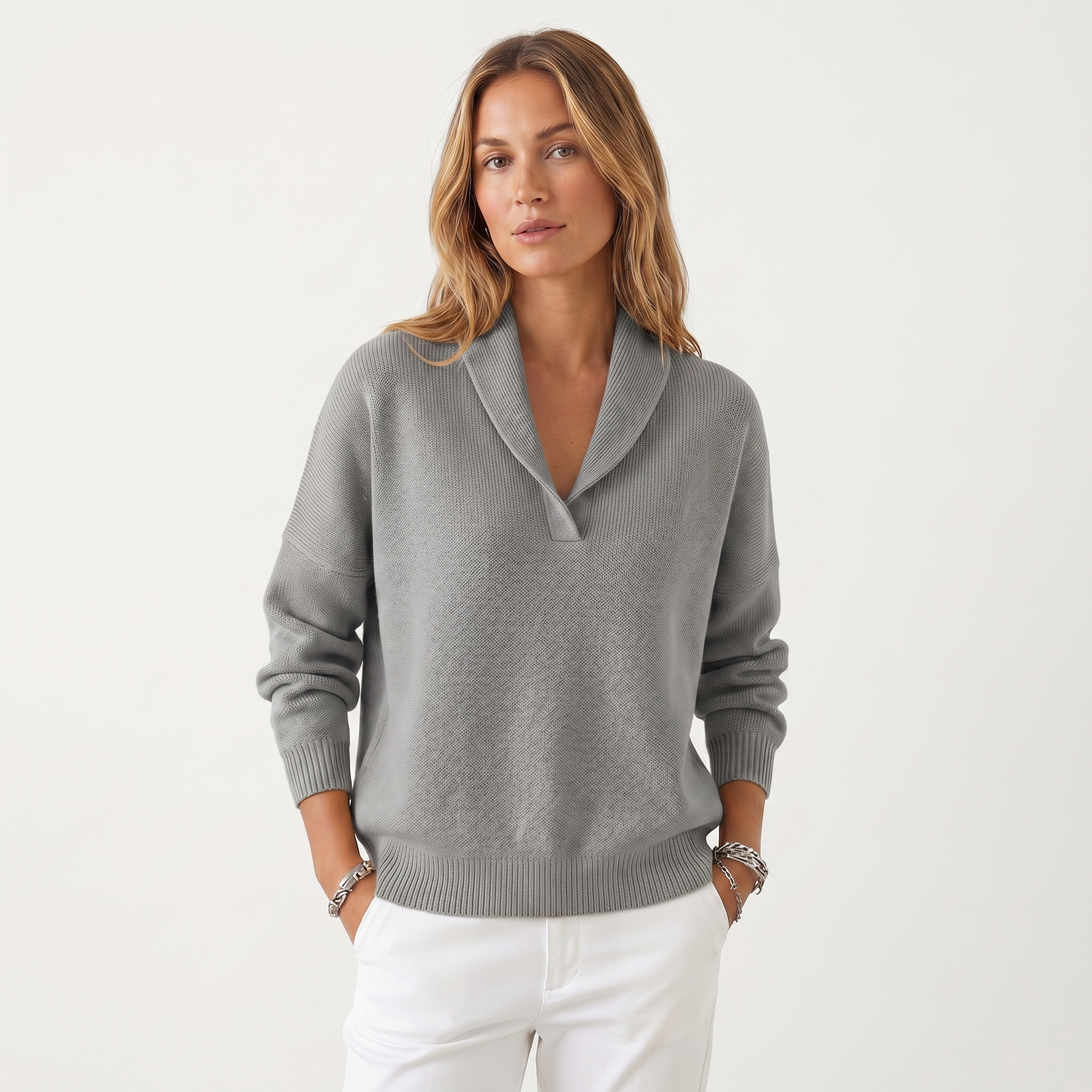 Elena™ | Maglia Elegante con Scollo a V
