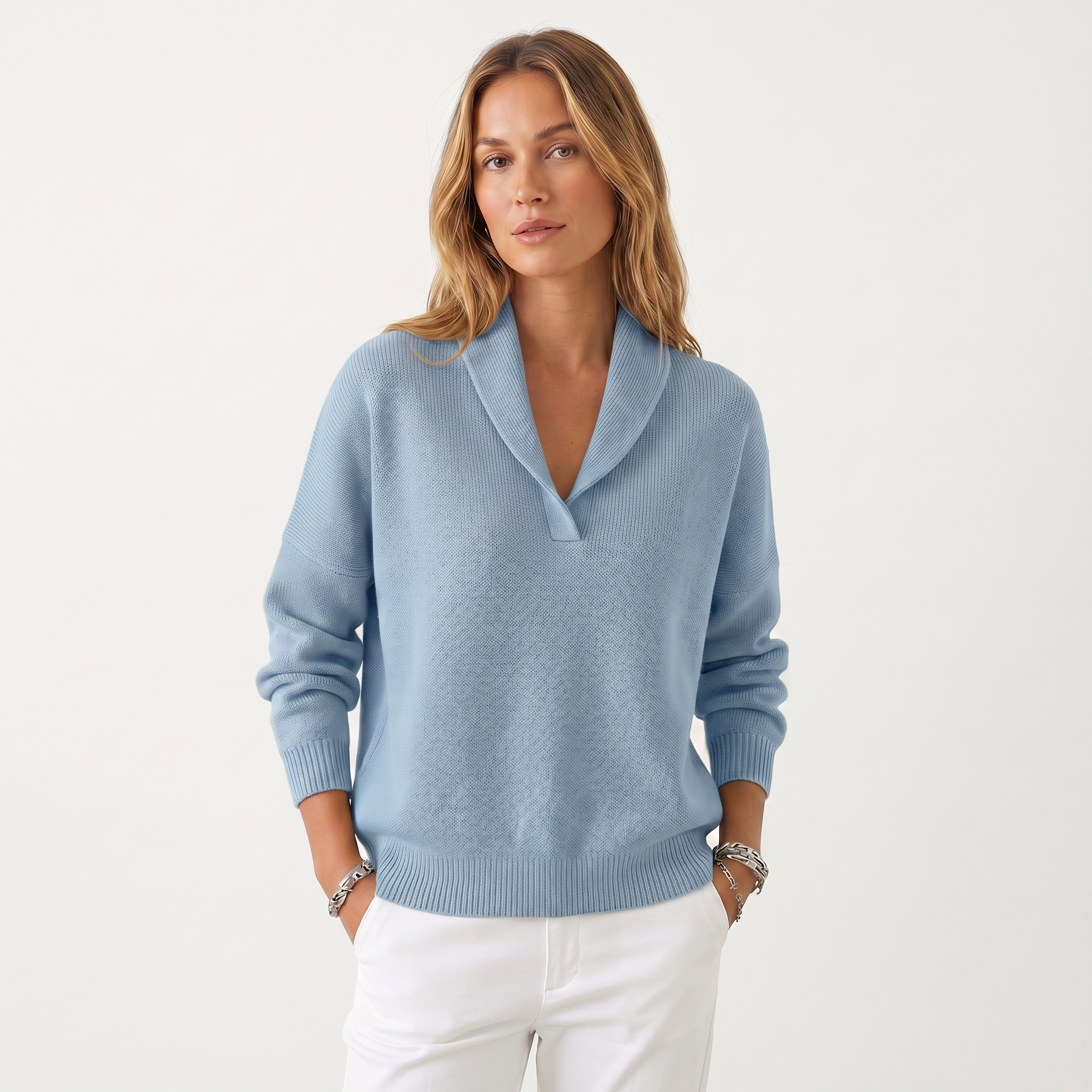 Elena™ | Maglia Elegante con Scollo a V
