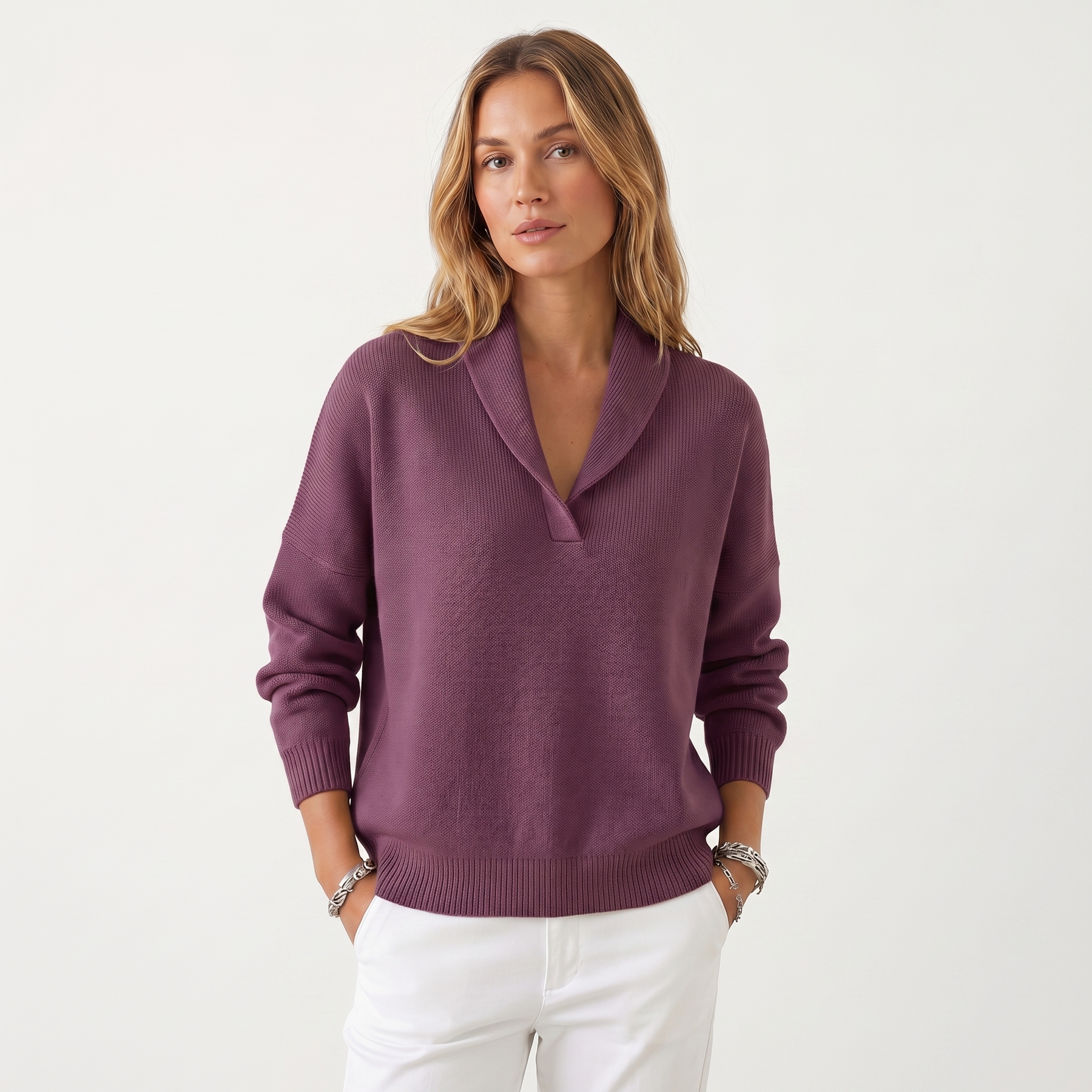 Elena™ | Maglia Elegante con Scollo a V