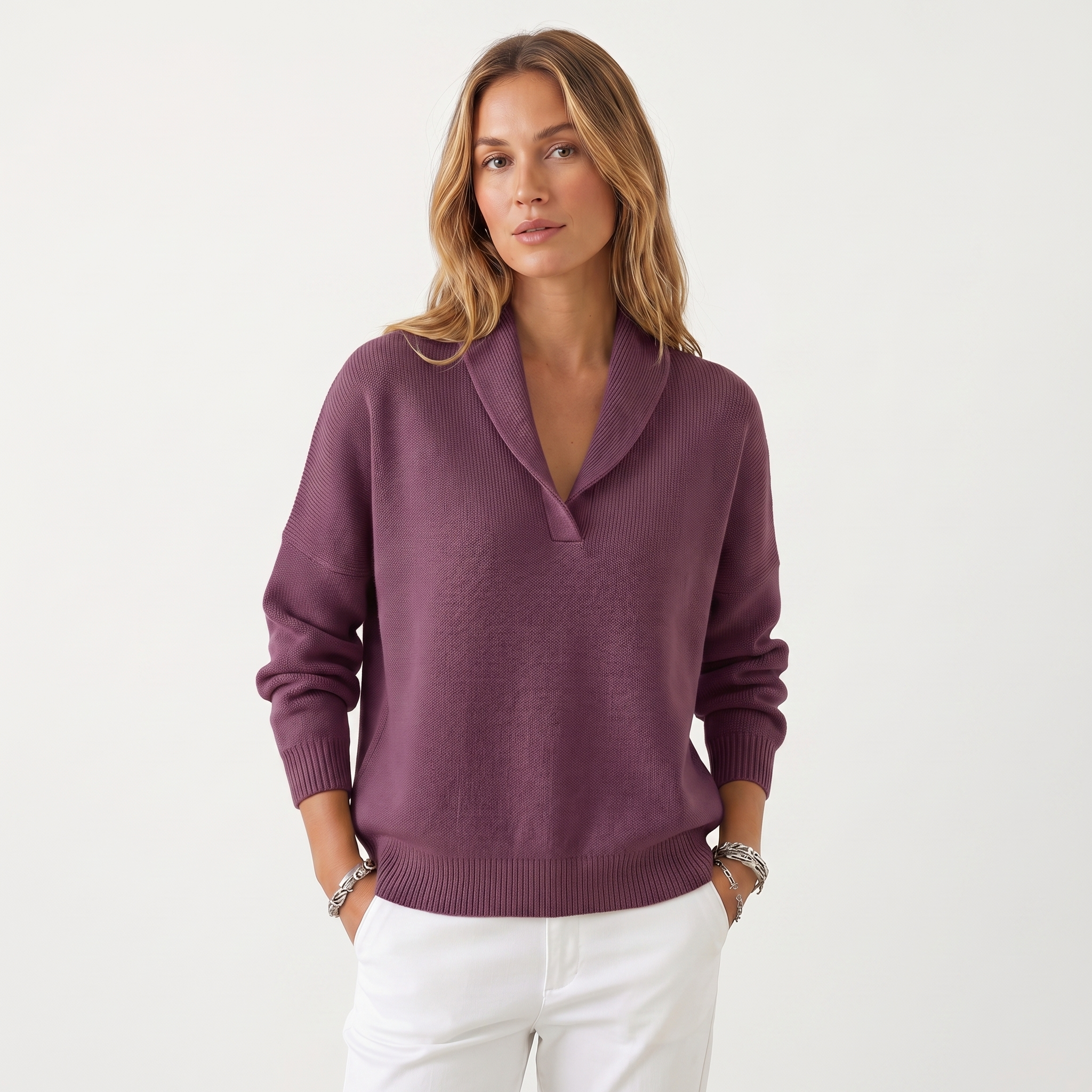 Elena™ | Maglia Elegante con Scollo a V