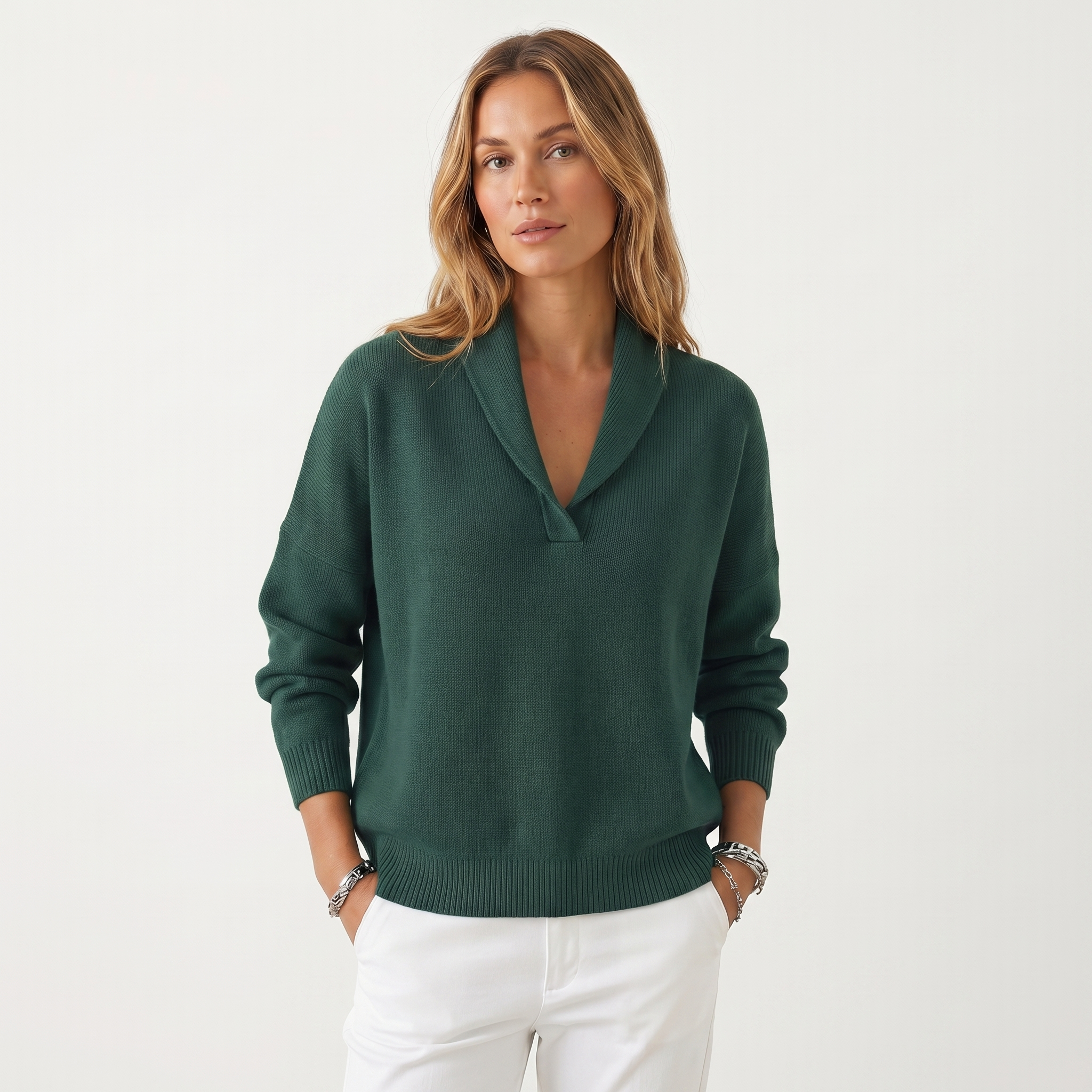 Elena™ | Maglia Elegante con Scollo a V