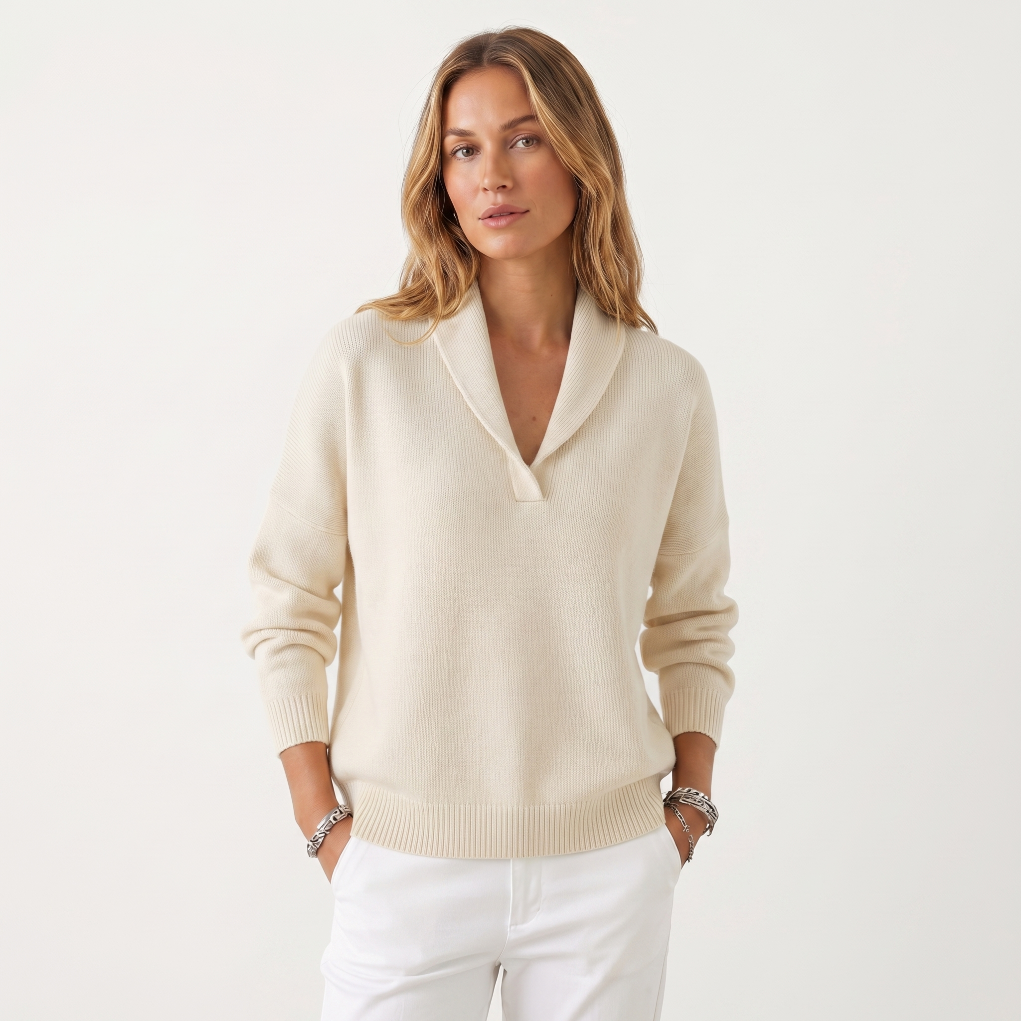 Elena™ | Maglia Elegante con Scollo a V